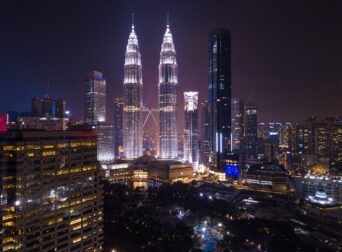 Kuala Lumpur Downtown skyline at night Travel Malaysia